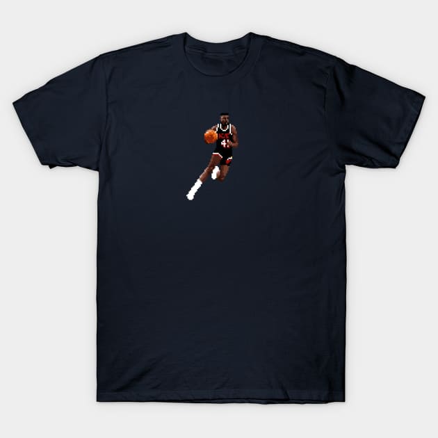 Glen Rice Pixel Dribble T-Shirt by qiangdade